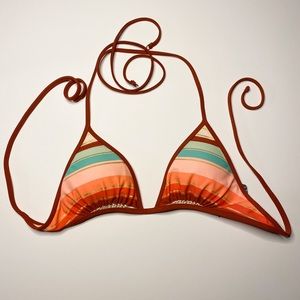 Aerie Striped Tie Bikini Top